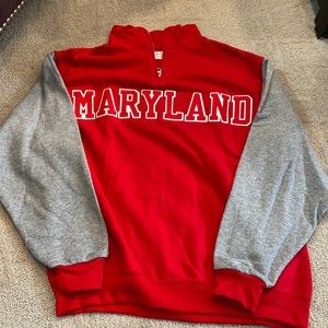 Quarter zip University Of Maryland sweatshirt!